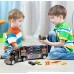 Click N' Play Transport Car Carrier Truck ,Loaded with Cars Road Signs and More. Hold Up to 28 Cars.Jumbo 22 Long, B01MFHXFZG